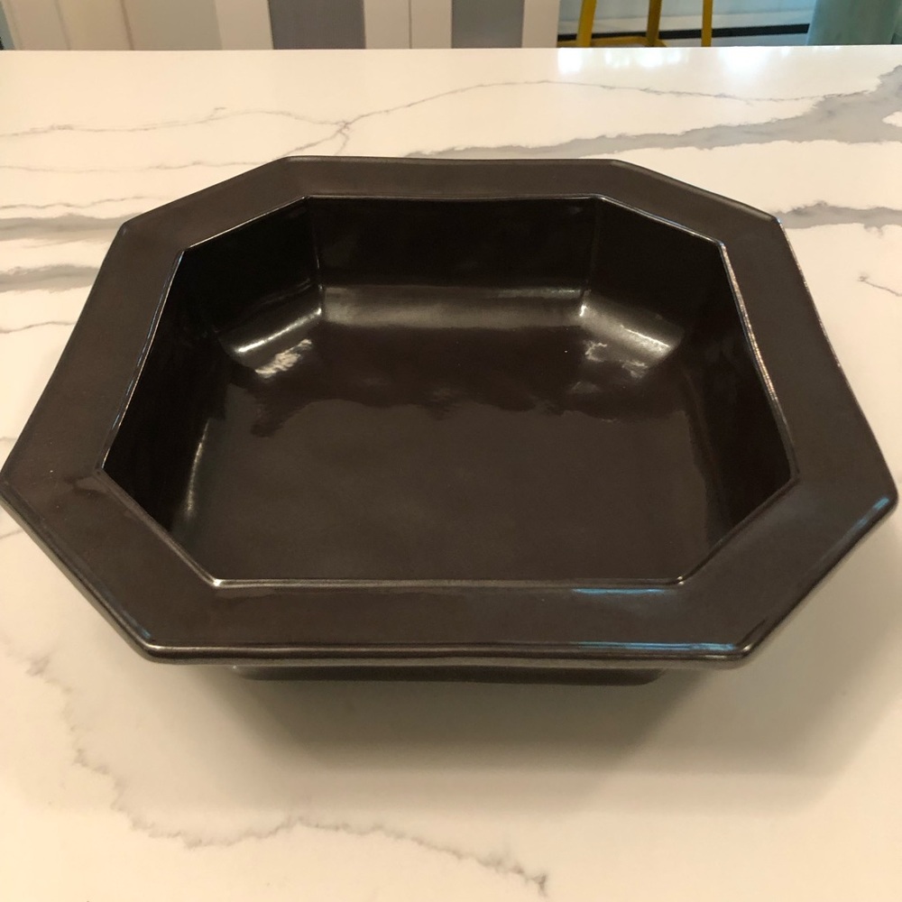 Juliska Pewter Stoneware Octagonal Bowl Discontinued - Picture 4 of 7